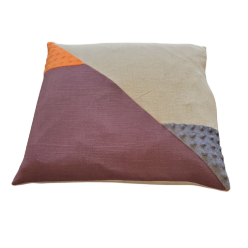 Profilowana poduszka gryczana z bawełną i Minky