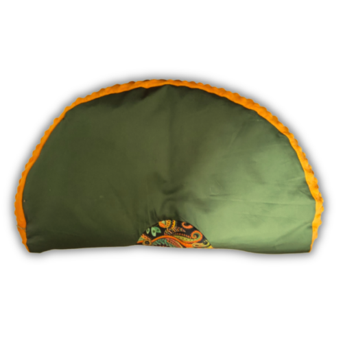 Poduszka z łuską gryki Pieróg wzór Kalejdoskop (naturalny i niebieski)