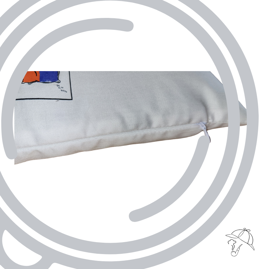 Biała Poduszka Gryczana Jasiek "Pole Marzeń" (Jasio Wędrowniczek) 40x30 cm – BAZA (Serce) - obrazek 4